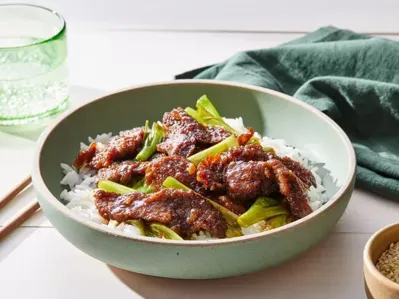 Mongolian Beef and Spring Onions